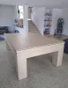 MESA DE BILHAR E JANTAR 2,50 X 1,50 MADEIRA MACIÇA JEQUITIBÁ