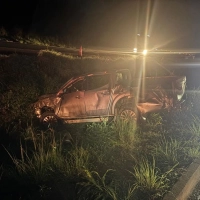 Capotamento na BR-153 mata condutor e deixa passageiro ferido