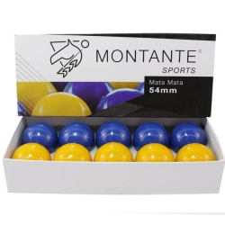 Jogo de bolas mata-mata azul e amarelo Montante 54mm