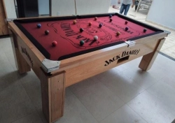 MESA DE BILHAR CAÇAPA 2,25 X 1,25 MADEIRA MACIÇA JEQUITIBA