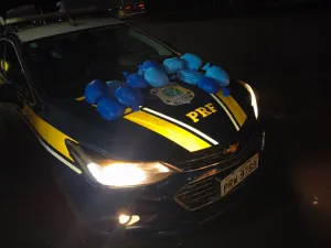 PRF apreende 10 kg de drogas escondidos em tanque de combust&iacute;vel na BR-153