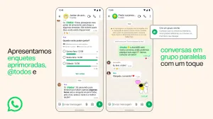 WhatsApp melhora grupos com enquetes r&aacute;pidas, chats paralelos e @todos