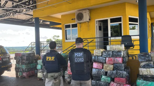 PRF e Pol&iacute;cia Civil do DF apreendem cerca de 3,5 toneladas de skunk na BR-153
