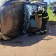 Helicóptero dos Bombeiros socorre vítimas de acidente na GO-462