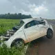 Capotamento na BR 060 causa morte de mãe e filho