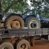 Tratores e defensivos agrícolas roubados são recuperados com receptador